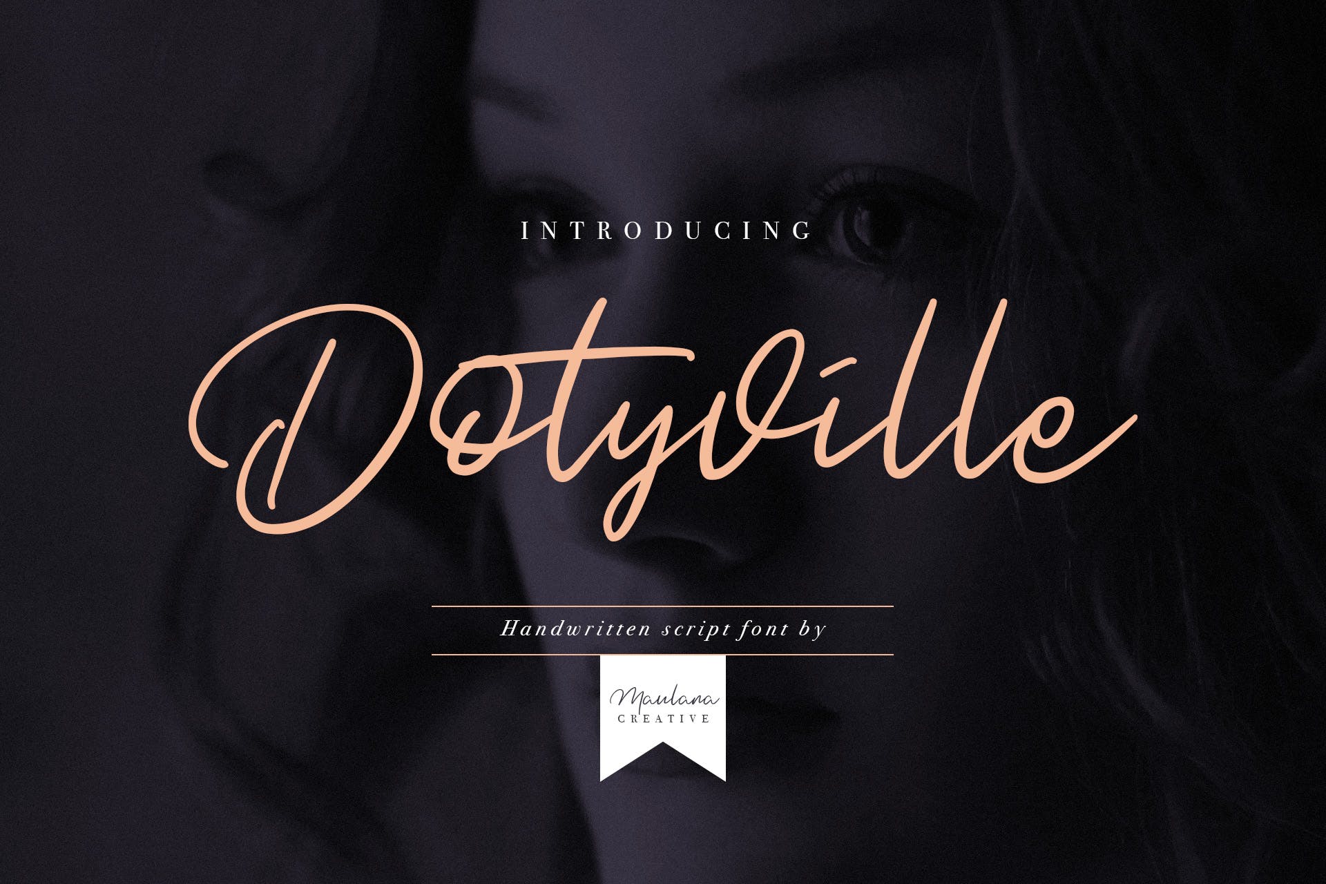 英文钢笔书法字体下载 Dotyville Script Font