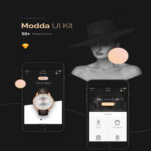 高端时尚的精品APP UI KITS套装下载[For Sketch]