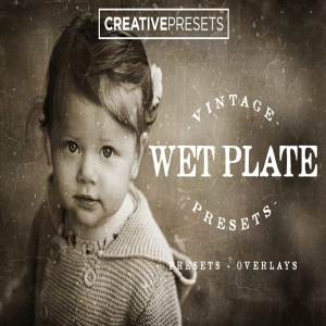20种复古黑白老照片效果Lightroom预设 Wet Plate Lightroom Presets+Overlay