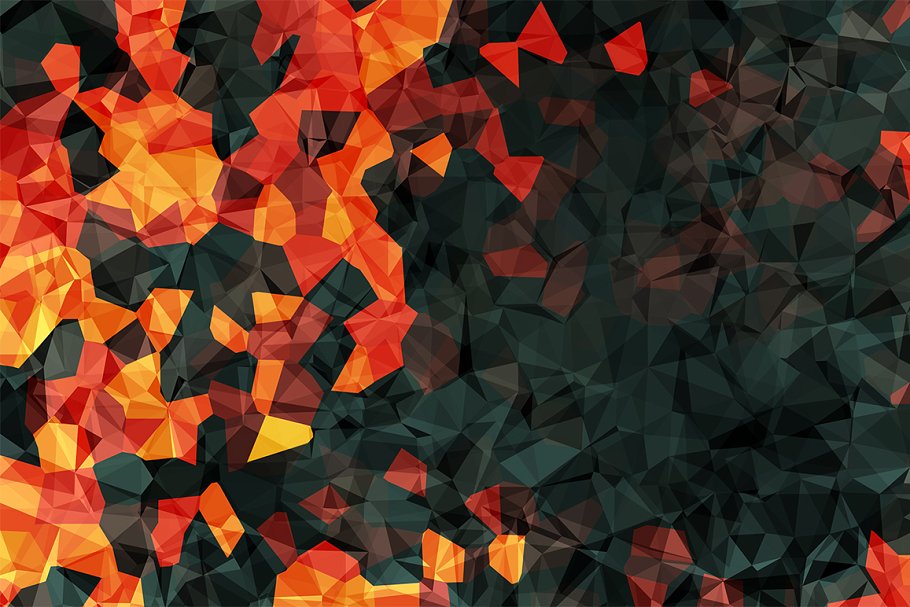 彩色多边形背景素材 Colorful Polygonal Backgrounds