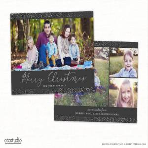 圣诞节日自制英语贺卡模板 Christmas Card Template CC162