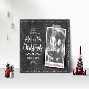 圣诞节照片贺卡设计模板 Christmas Photo Card插图3