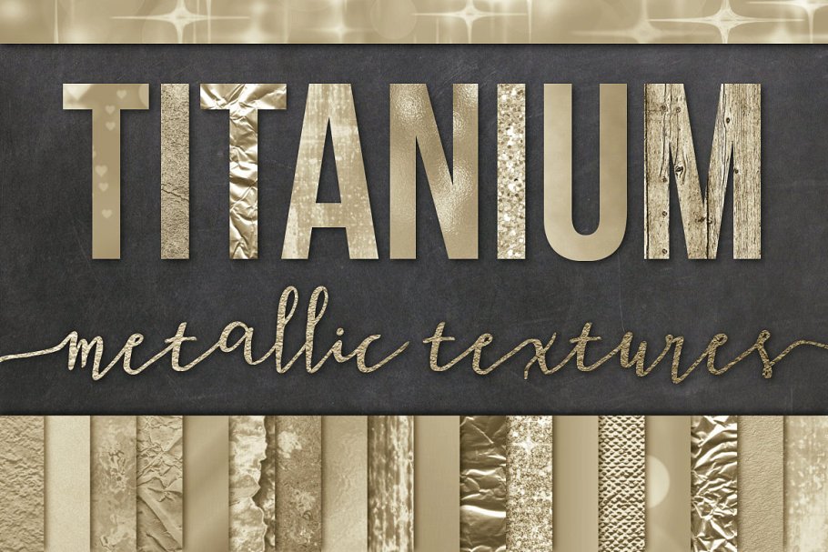 浅色金箔纹理/背景 Light Gold Foil Textures/Backgrounds