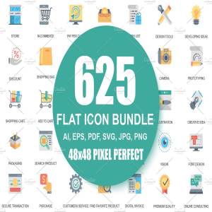 625个平面商业化图标合辑下载[eps,ai,png,svg,pdf]
