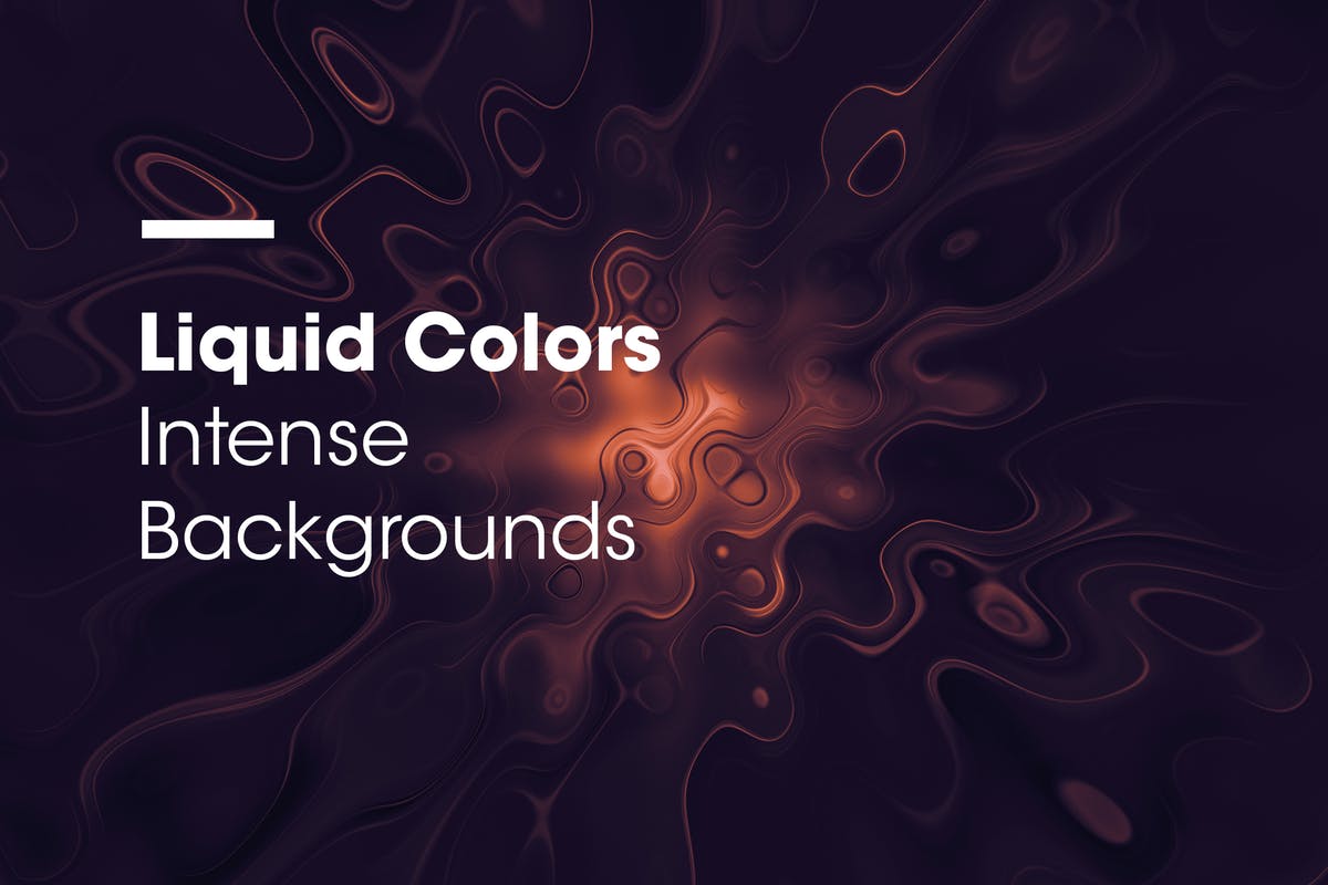 液体波纹色彩艺术抽象背景纹理 Liquid Colors | Intense Backgrounds