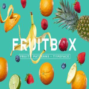 水果设计盒子-字体、纹理 FruitBox – Font. Patterns. Fruit
