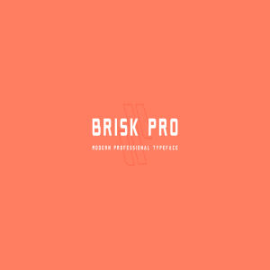 现代专业英文无衬线字体 Brisk Pro Font