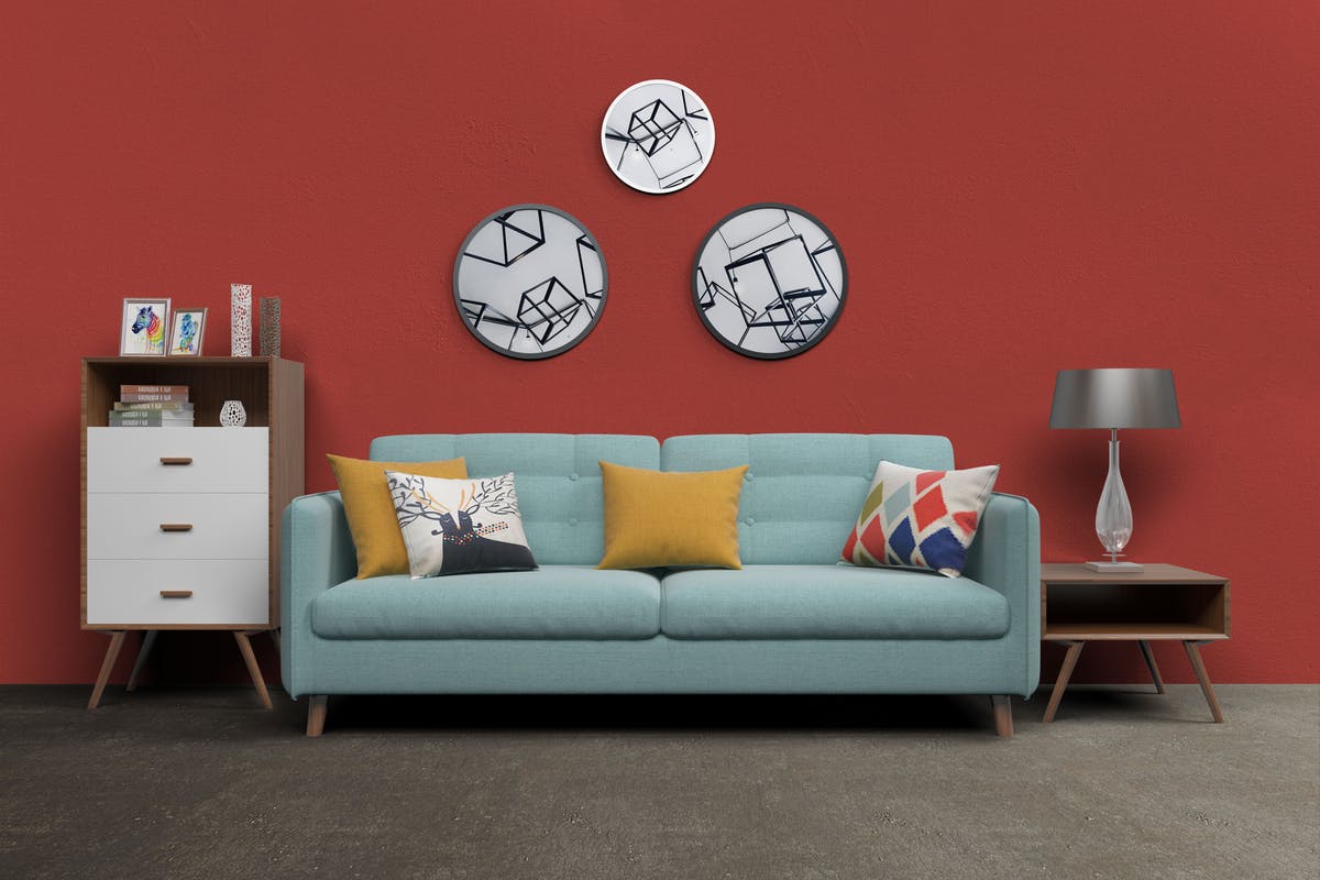 北欧简约风格装修设计场景样机 Mockup Interior Scene Creator – MK2