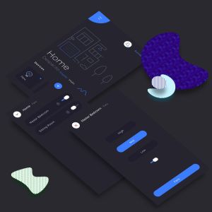 互联网智能家居应用主界面UI套件v.2 Smart Home Fans Ui v.2