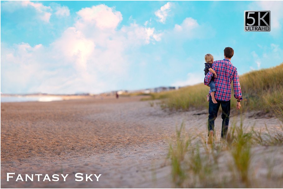 5K高清分辨率蓝天白云叠层背景素材 5K Fantasy Sky Overlays