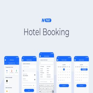 电子钱包APP应用UI设计之酒店预订界面设计模板 Hotel Booking – Wallet Mobile UI – N