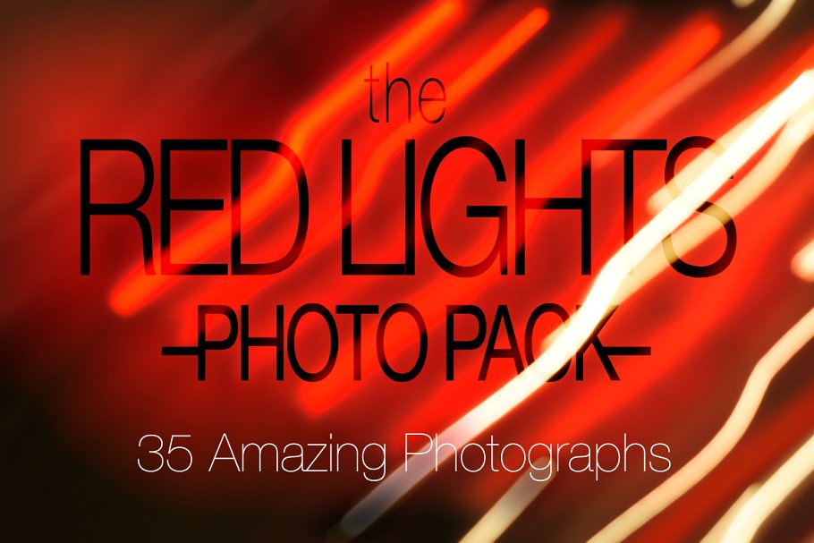红色光线背景照片素材 Red Lights Photo Pack