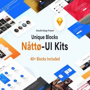 创意多用途网站用户界面UI工具包[Sketch] Natto – Creative UI Kits Sketch Template