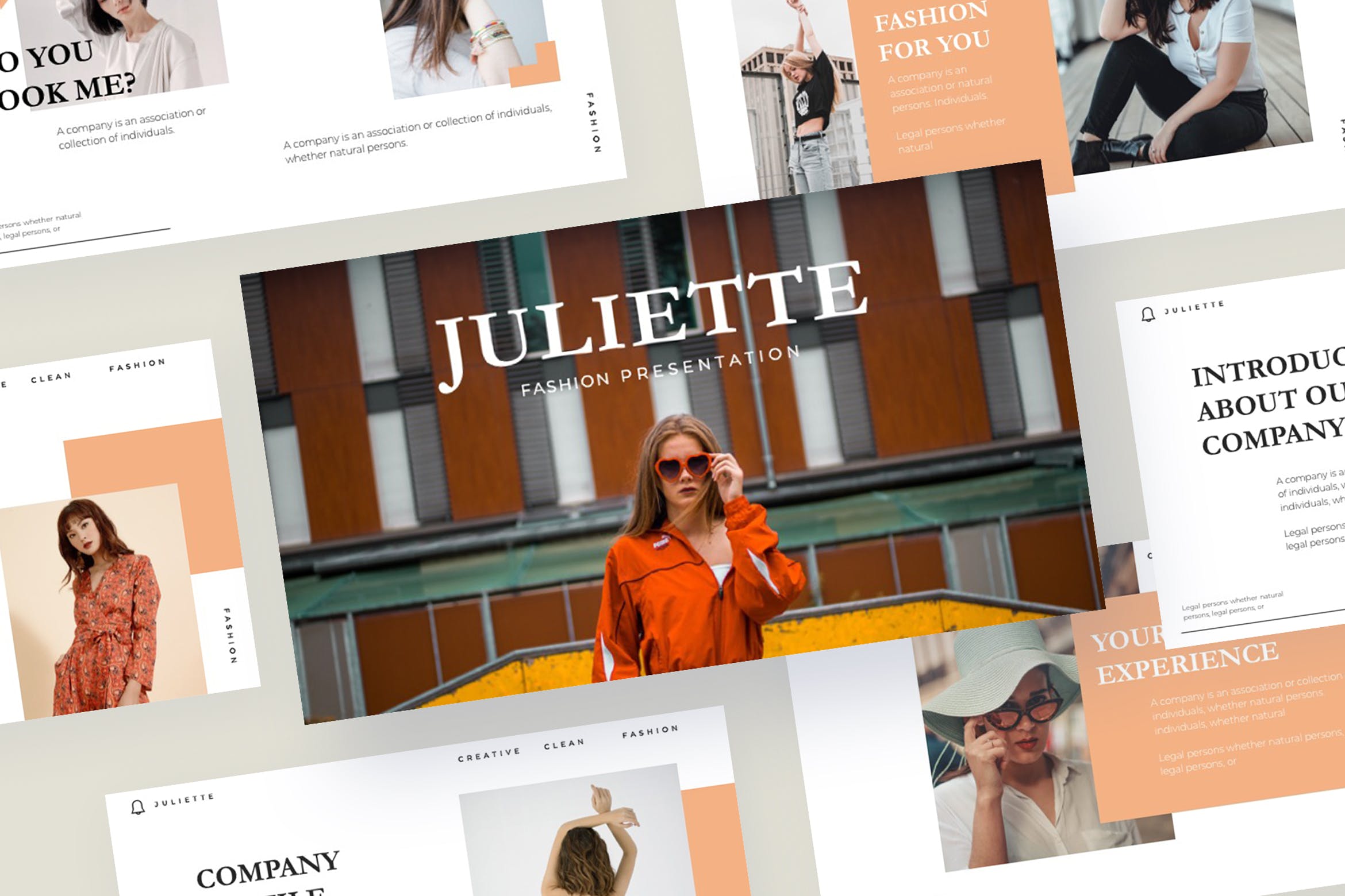 时尚服饰品牌介绍PPT幻灯片模板 JULIETTE – Powerpoint Template