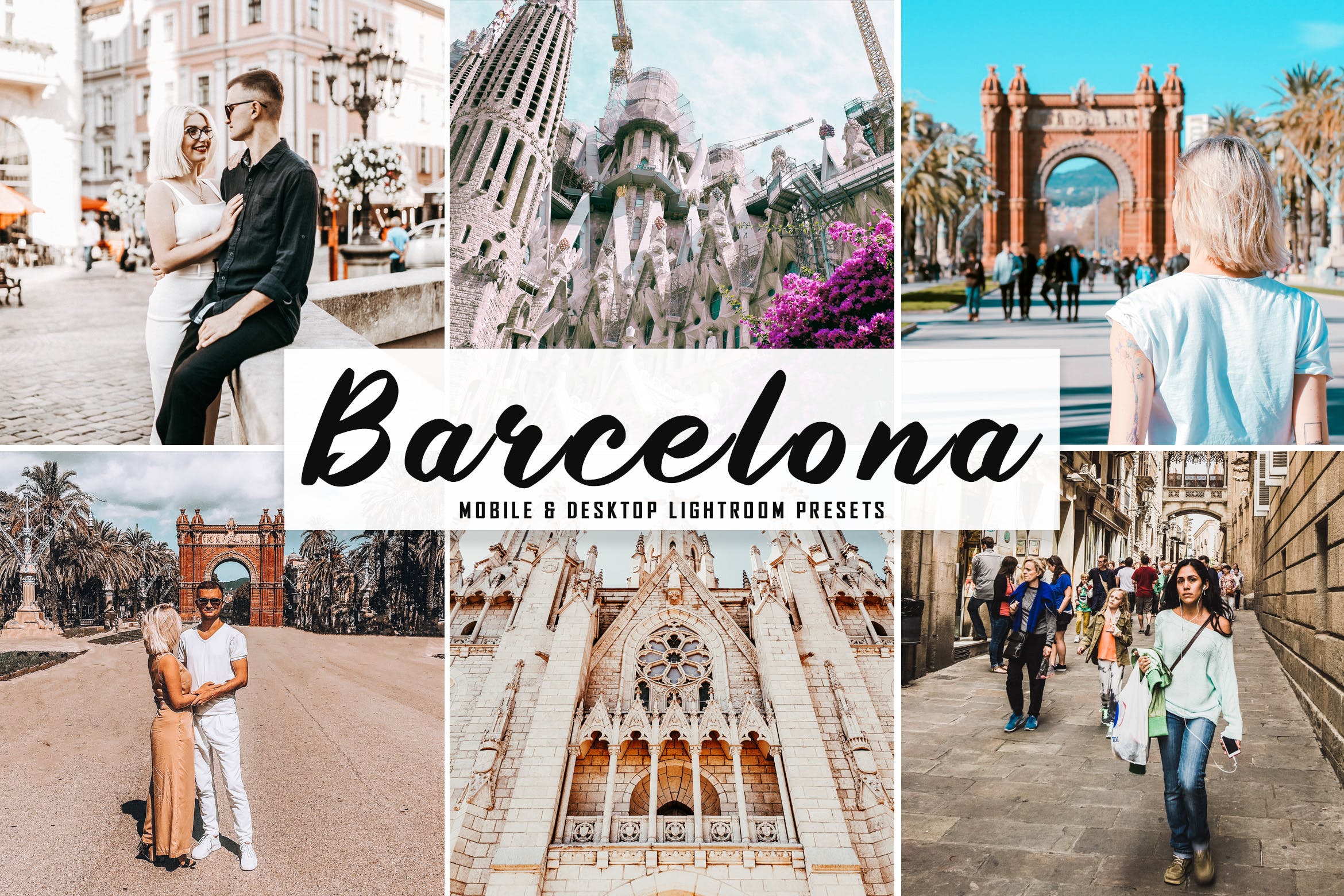 旅拍必备的LR明亮色调预设下载 Barcelona Mobile & Desktop Lightroom Presets