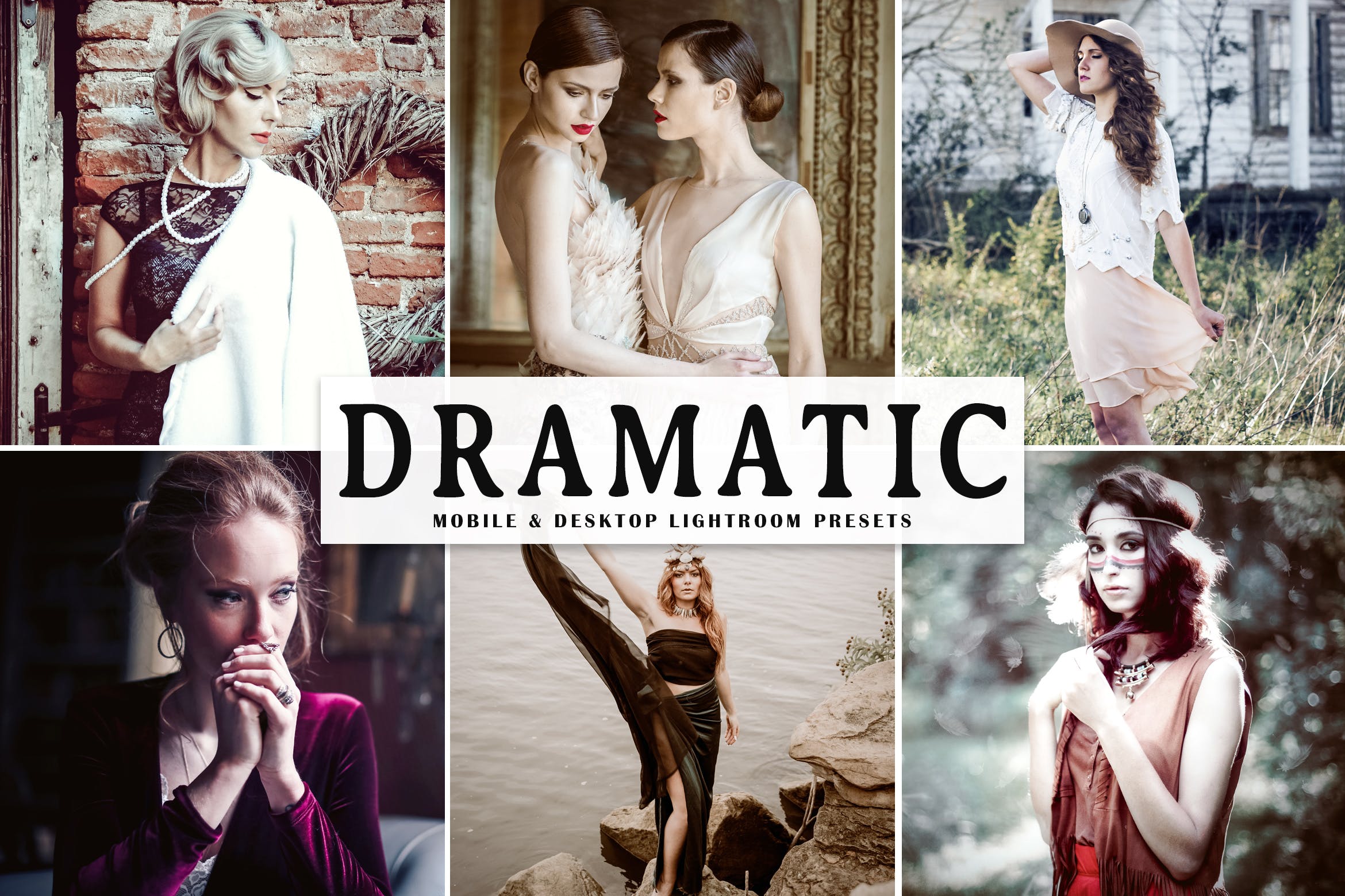 电影色调摄影后期处理调色LR预设 Dramatic Mobile & Desktop Lightroom Presets