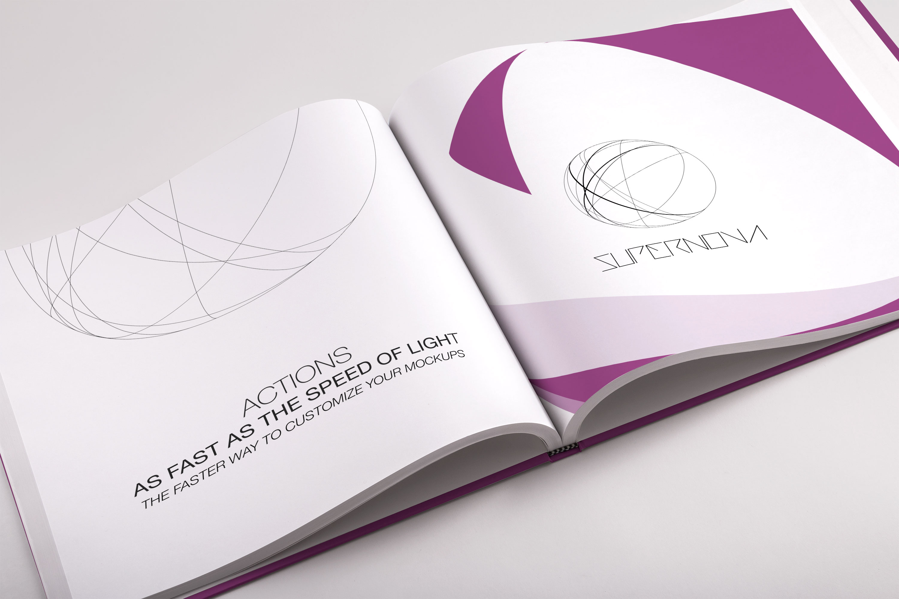 精装大方格图书内页排版设计效果图PSD样机04 Hardcover Large Square Book PSD Mockup 04