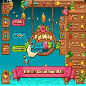 类消消乐休闲游戏应用 UI 套件 Ultimate Casual Game UI Kit