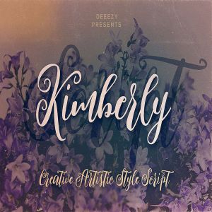 舞魅飞扬粗体手写英文字体 Kimberly Script Font