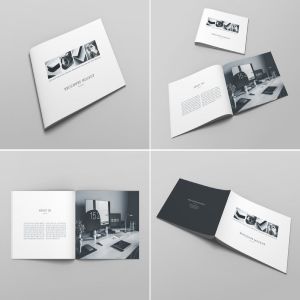A4多用途产品目录产品手册样机模板Vol.1 Brochure Catalog Mockup Vol. 1