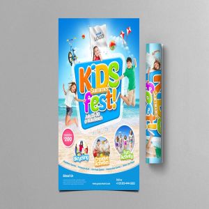 儿童乐园儿童夏令营活动海报模板 Kids Summer Fest FLyer