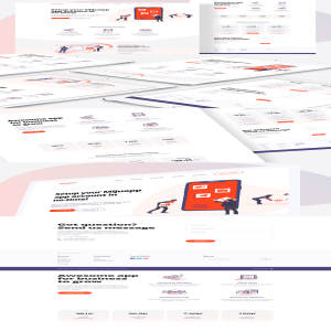 一流设计素材网下午茶：金融产品官网WEB UI KIT模板下载 [PSD]