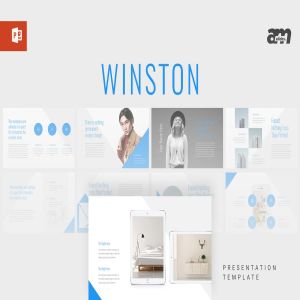 简约创意设计电商PPT幻灯片模板下载 Winston – Powerpoint Temlplate