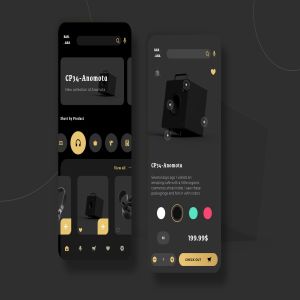 数码电子商城APP应用简约UI界面设计模板 Electronic Market UI – PP