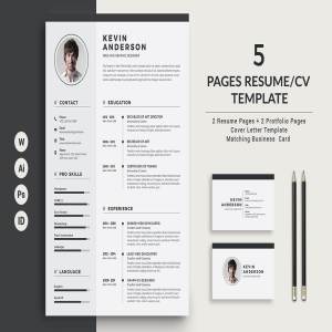 高端极品简历模版套装下载[PSD,Ai,indd,docx]