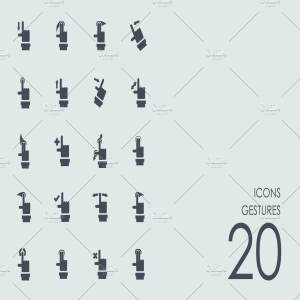 手势动作图标 Ggestures icons