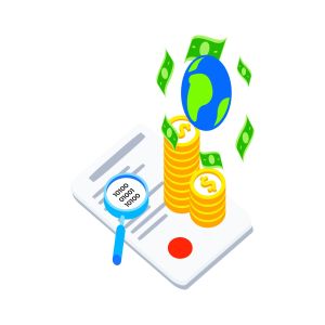 区块链技术智能合约概念插画素材v7 Smart Contract on Blockchain Isometric 7 – TU