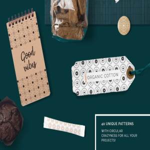 高端大气几何圆形图案纹理 Geometric Circles Patterns Set