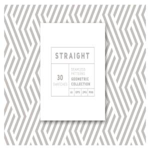 重叠直线几何图案合集 Straight Seamless Patterns Bundle