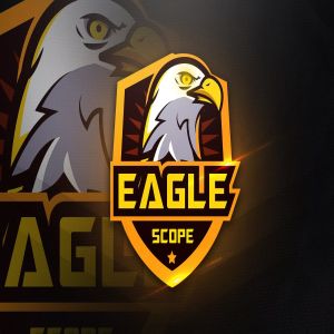 鹰头图形电子竞技俱乐部Logo设计模板 Eagle Scope – Mascot & Esport Logo