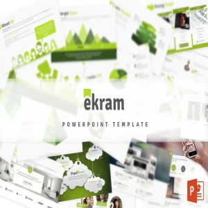 现代简约多用途PPT演示幻灯片模板 Ekram Powerpoint Template