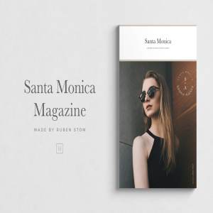 精美杂志模板 Santa Monica Magazine Template