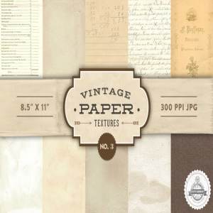 复古纸张纹理集 Vintage Paper Textures – No. 3