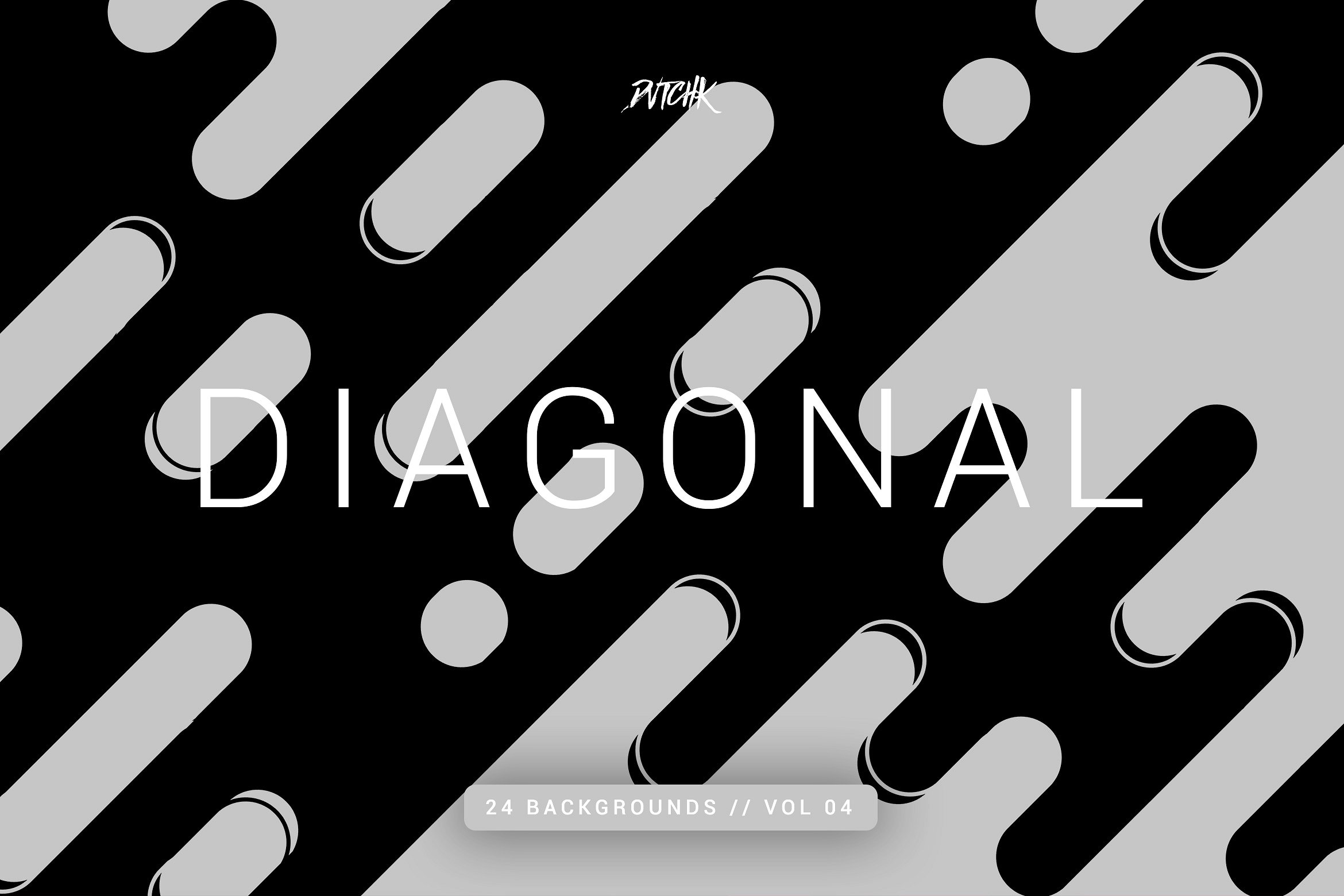 圆角线条背景纹理v04 Diagonal | Rounded Lines Bgs | V04
