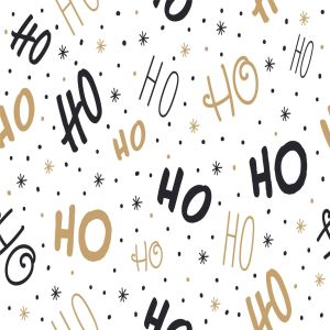 圣诞主题元素无缝矢量图案贴图设计素材 Ho ho ho Santa Claus laugh seamless pattern vector