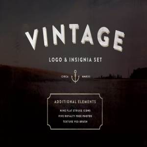 独特复古的品牌Logo设计入门工具包 Vintage Logo & Insignia Starter Kit