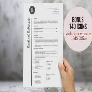 即拿即用经典简约简历模板 Simple resume for MS Word