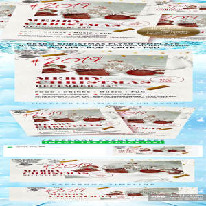 经典好用的圣诞节海报模板PSD下载