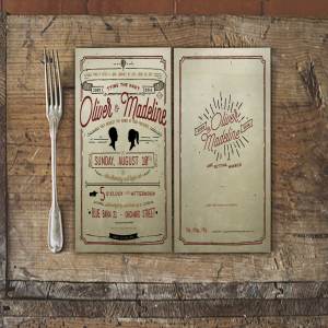 复古手写婚礼邀请函模板套装 Vintage Hand Lettering Wedding Suite