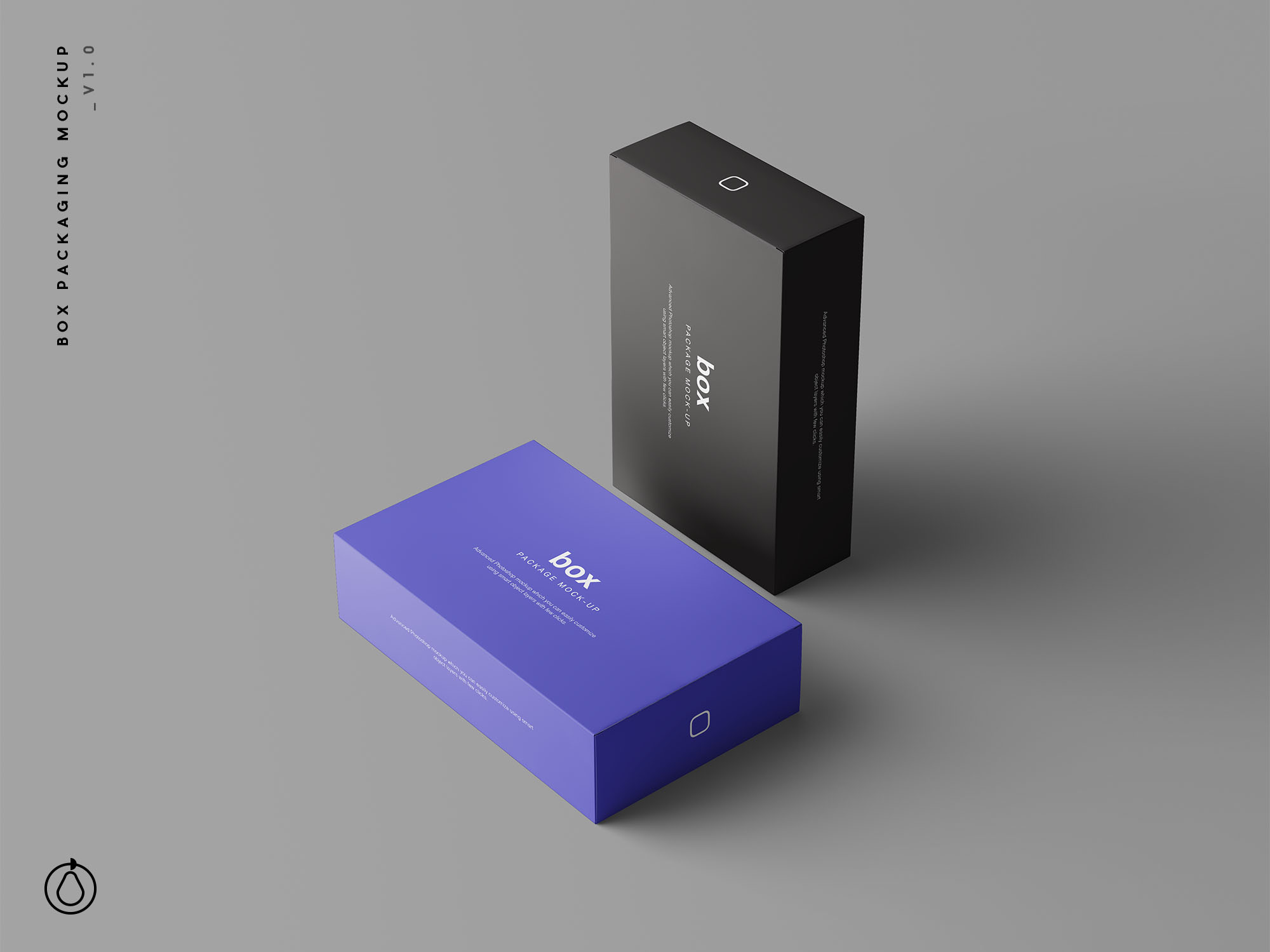 精品礼品/产品包装盒外观设计样机模板 Box Packaging Mockup