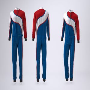 连体赛车服外观设计效果图样机模板 Driving, Racing Suit Mock-Up