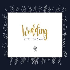 婚礼各类印刷物设计模板 Wedding Invitation Suite