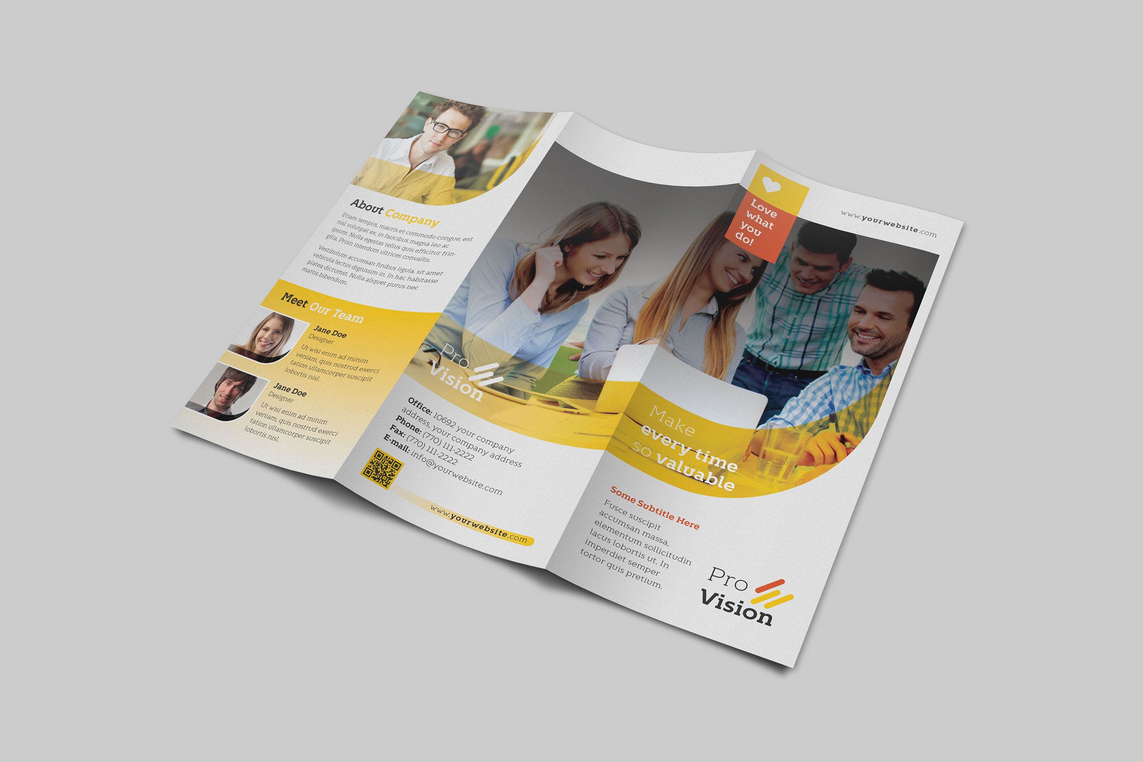 通用三折页企业宣传单设计模板 Great Ideas Trifold