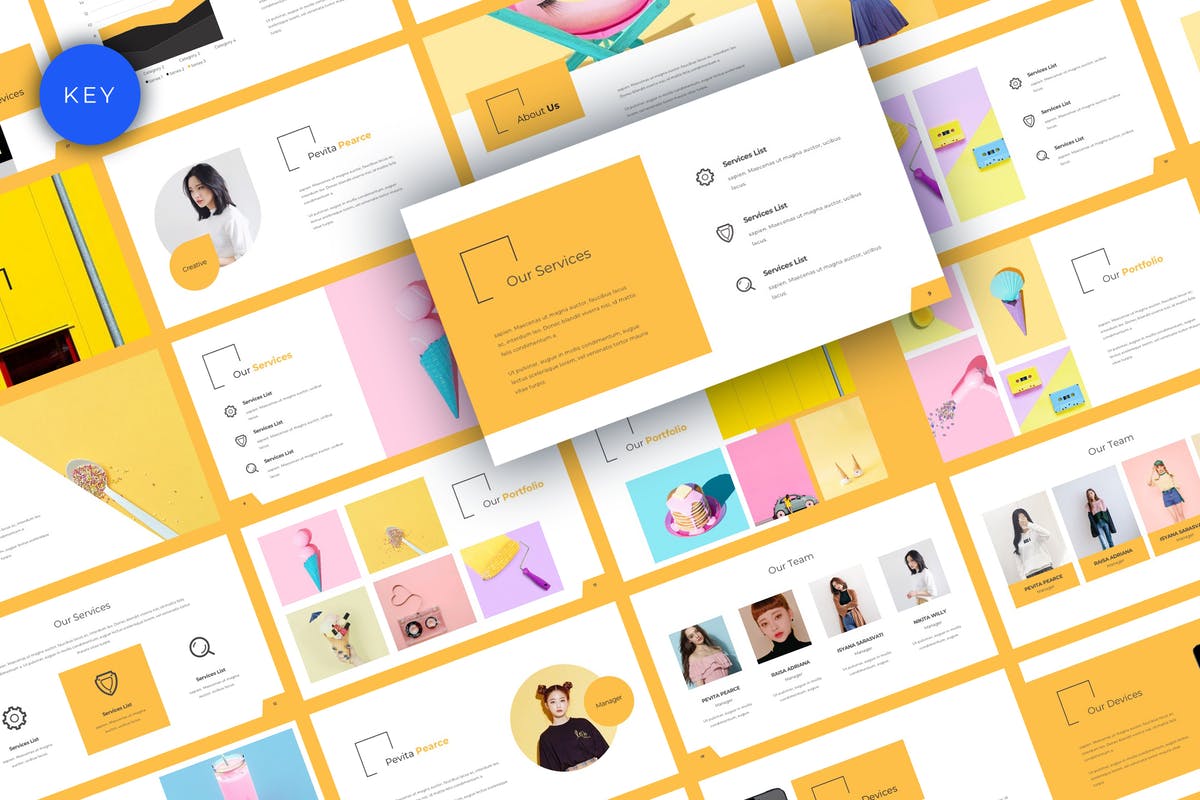 极简主义创意设计品牌介绍Keynote幻灯片模板 Edway Creative Keynote