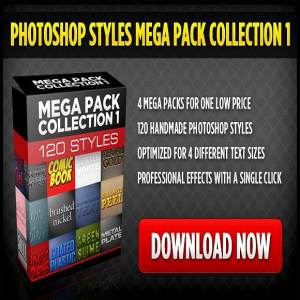120个经典优质Photoshop图层样式大合集 Photoshop Styles Mega Collection 1