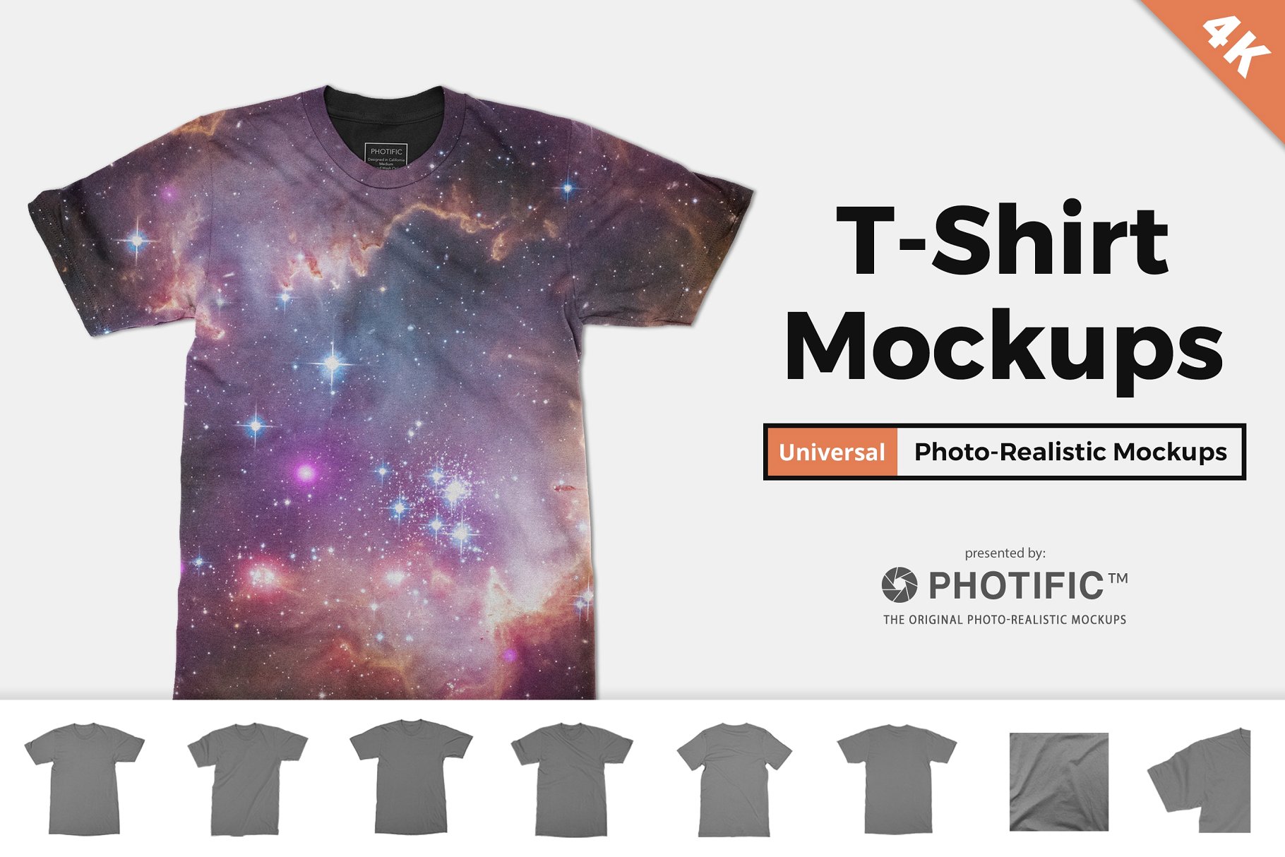 T恤样机模板 T-Shirt – Apparel Mockups